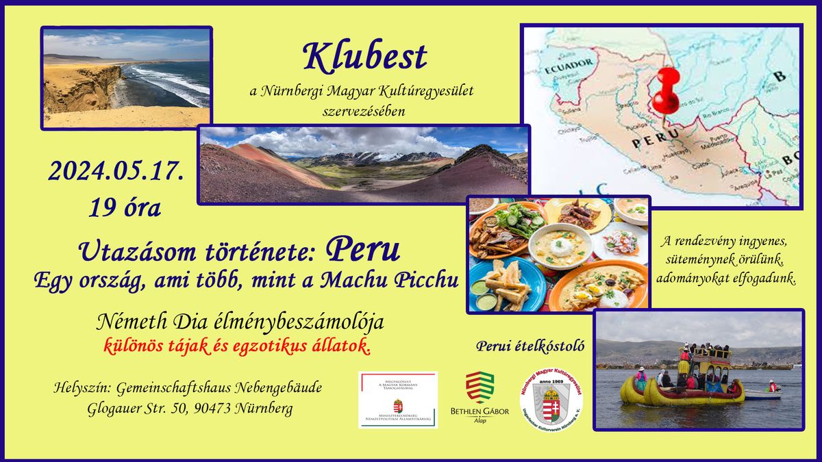 Klubest- Utaz\u00e1som t\u00f6rt\u00e9nete: Peru