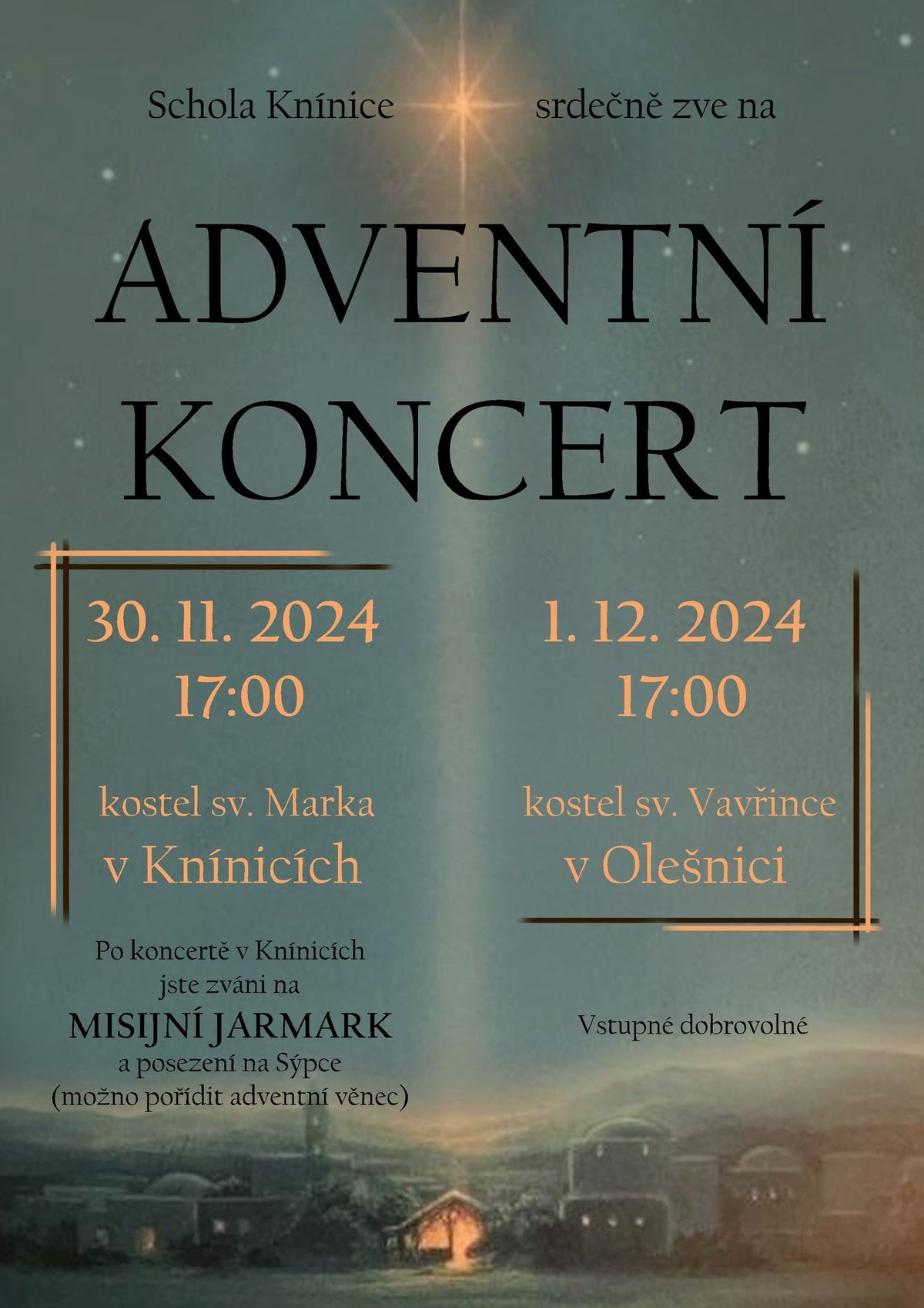 Adventn\u00ed koncert - Ole\u0161nice