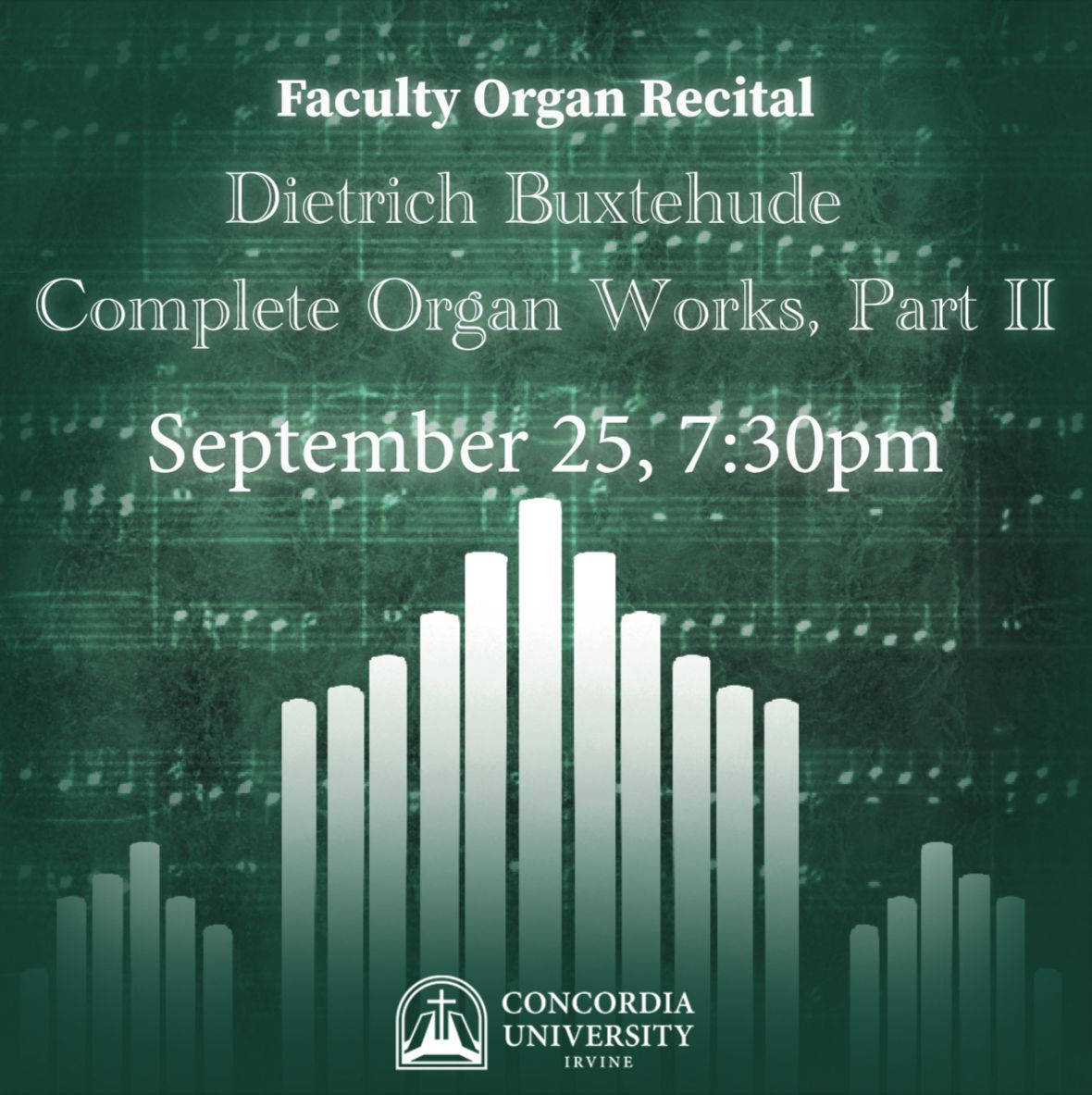 Faculty Organ Recital: Buxtehude Organ Works, Part II