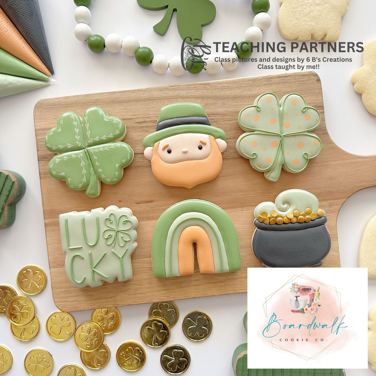 St. Patrick\u2019s Themed Cookie Decorating Class