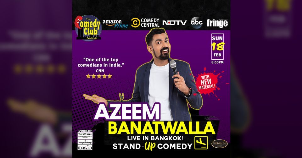 Stand-Up Comedy - AZEEM BANATWALLA (Comedy Central, Amazon Prime)!