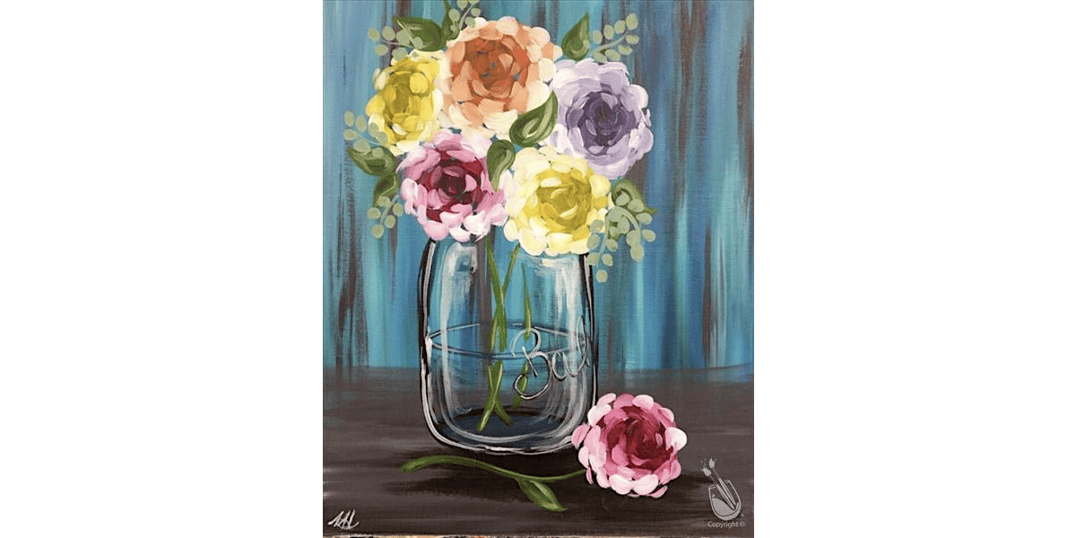 Vintage Pastel Flowers - Paint and Sip in Denver | Classpop!\u2122