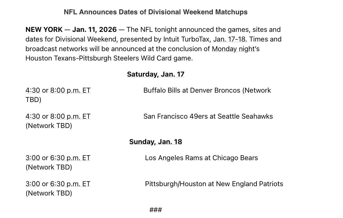 Los Angeles Rams vs. Buffalo Bills (Date: TBD)