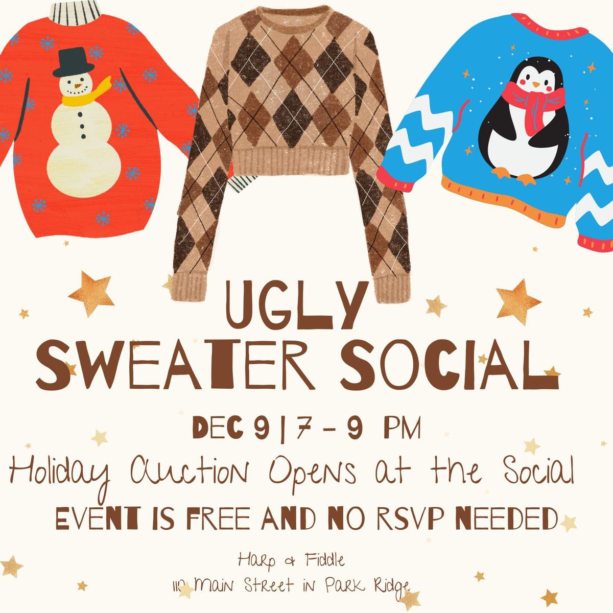 Ugly Sweater Holiday Auction Kick-Off