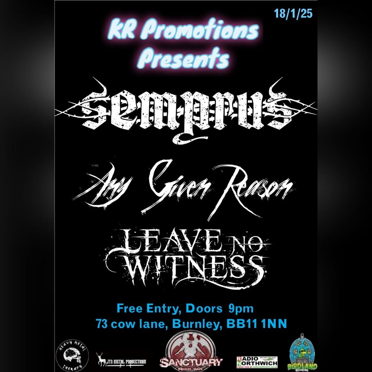 KR presents Semprus, Any given reason, leave no witness