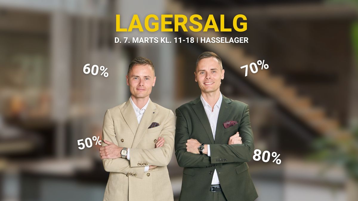 DITUR LAGERSALG: Hasselager