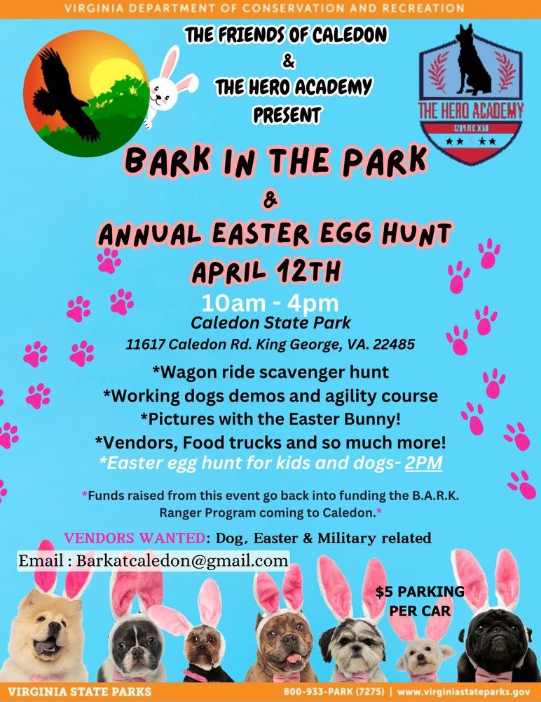 Bark in the Park & Annual Easter Egg Hunt