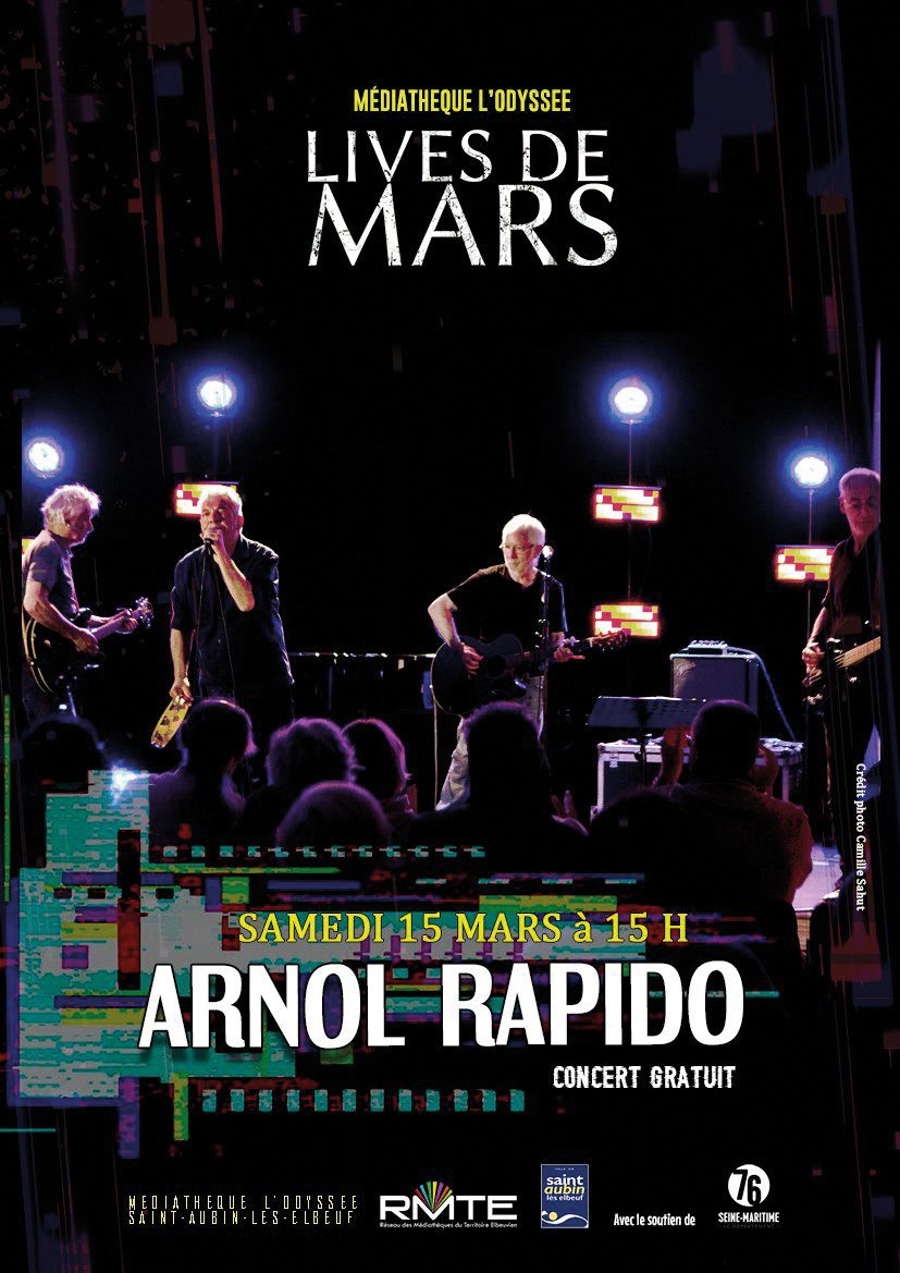 Lives de Mars \u00e0 la m\u00e9diath\u00e8que : Arnol Rapido