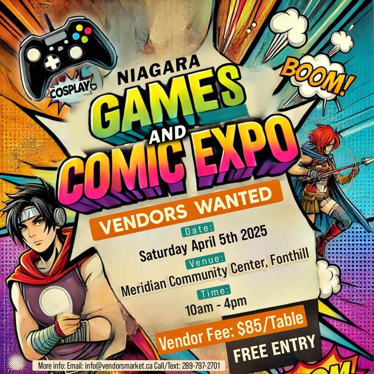 1st Annual Niagara Games & Comic Expo!