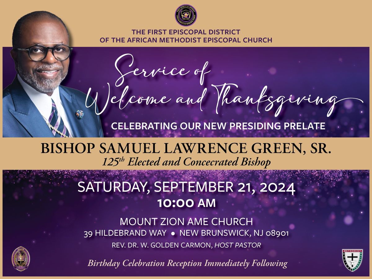 Service of Welcome and Thanksgiving