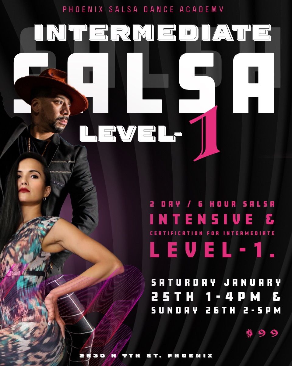 Intermediate Level-1 Salsa Syllabus Certification: Phoenix Salsa Dance! 