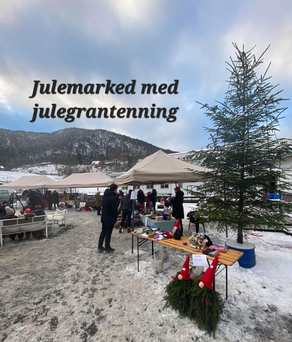 Julemarked med julegrantenning