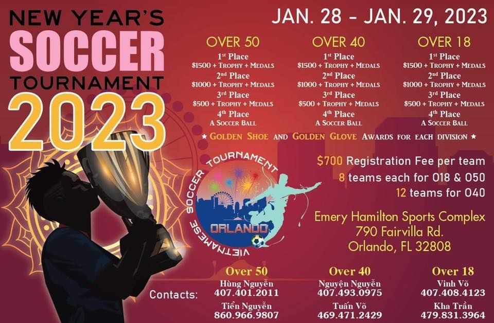 Orlando Vietnamese Soccer Tournament - LNY2023