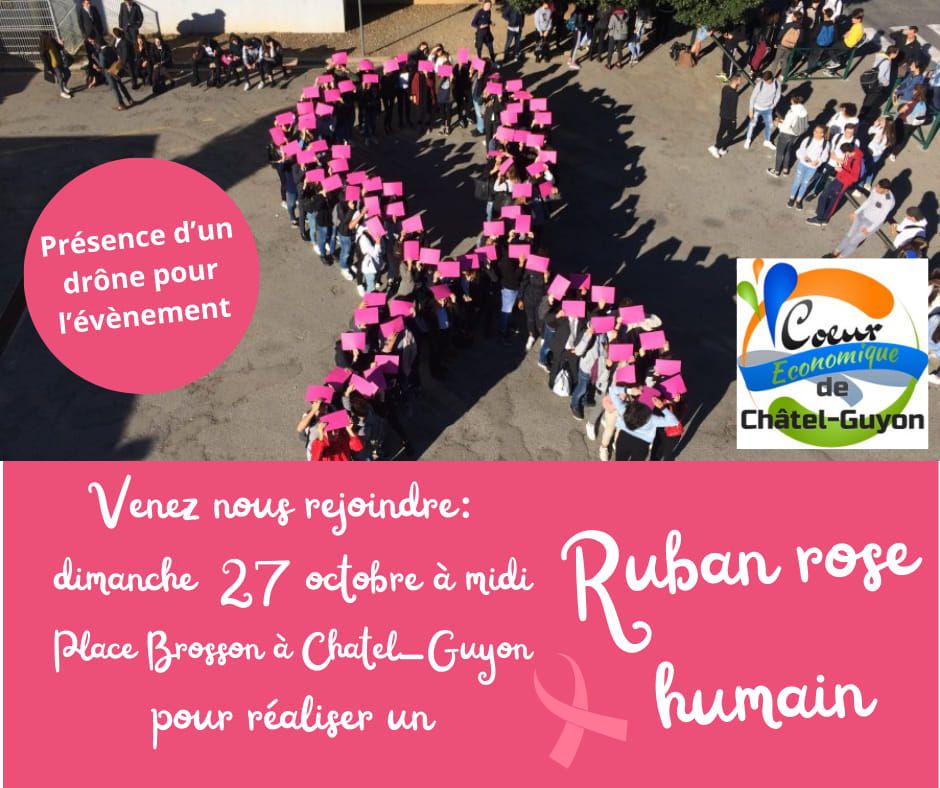 Ruban rose humain 