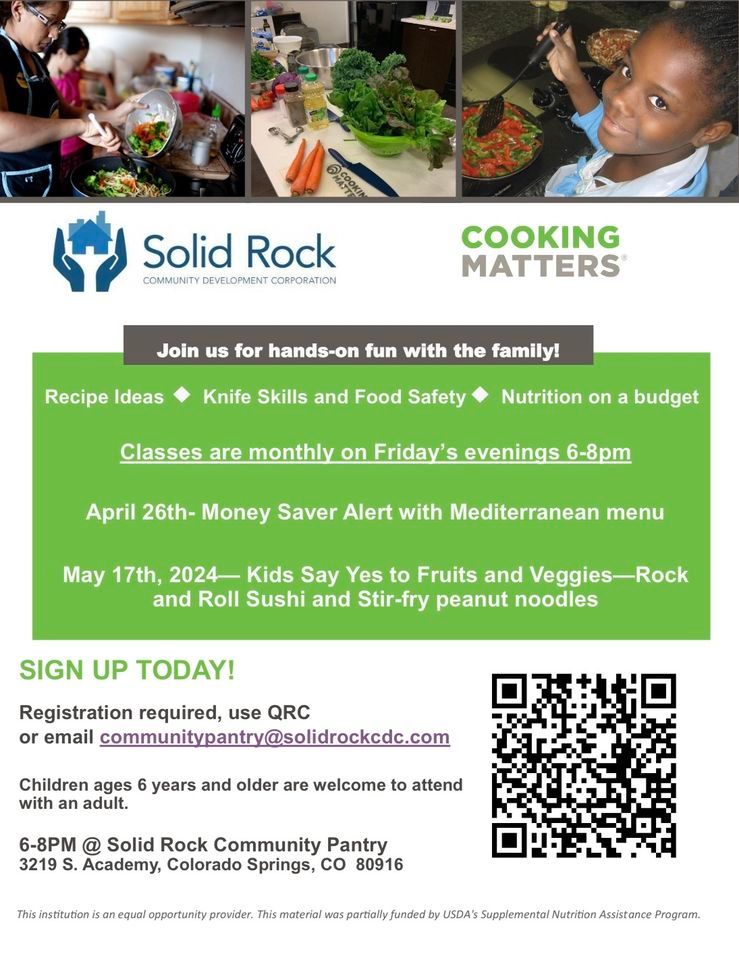 Free family friendly cooking class