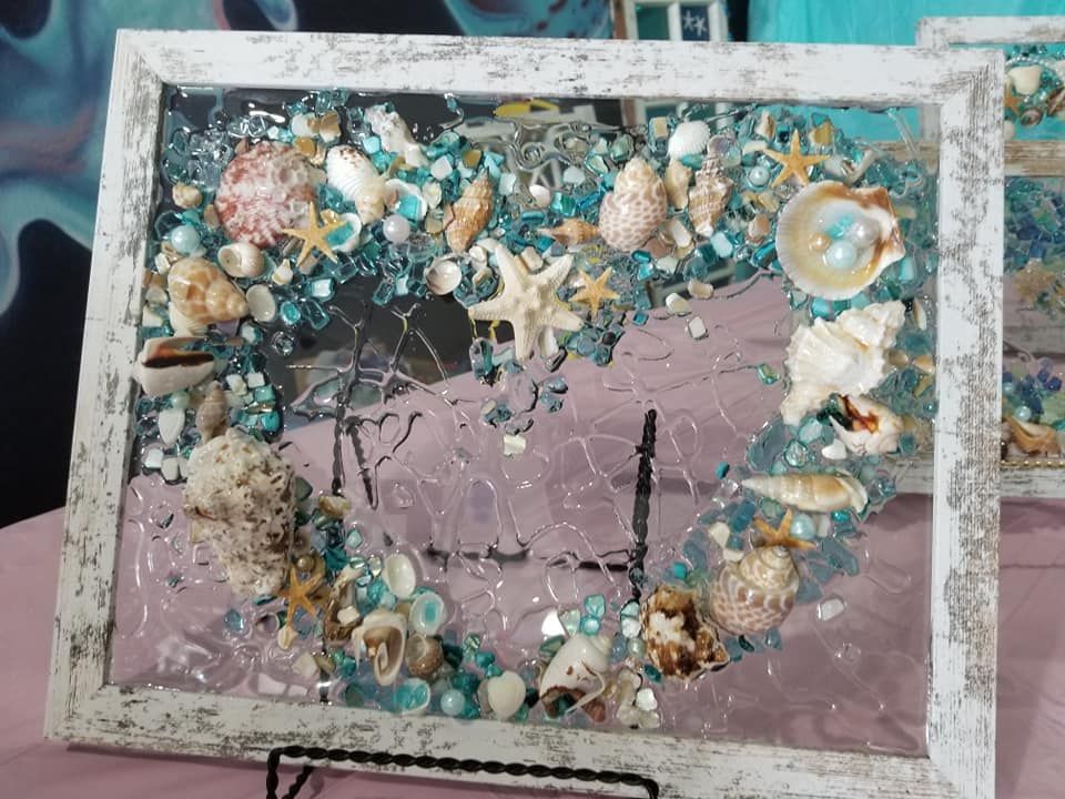 Mixed Media Framed Resin Art