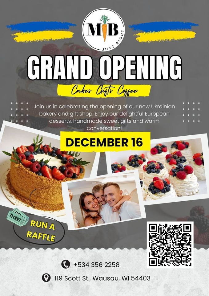 Grand Opening “Just Right”: Cakes, Gifts, Coffee. , 119 Scott St ...