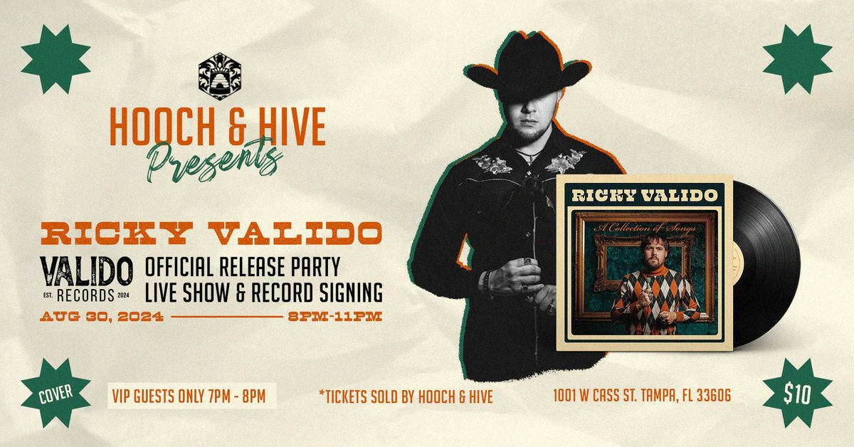 RICKY VALIDO Official Release Party & Record Signing