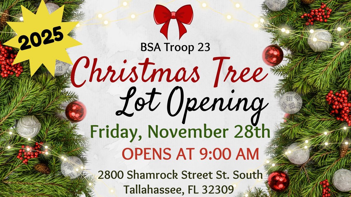 BSA Troop 23 Christmas Tree Lot Opening - 2025