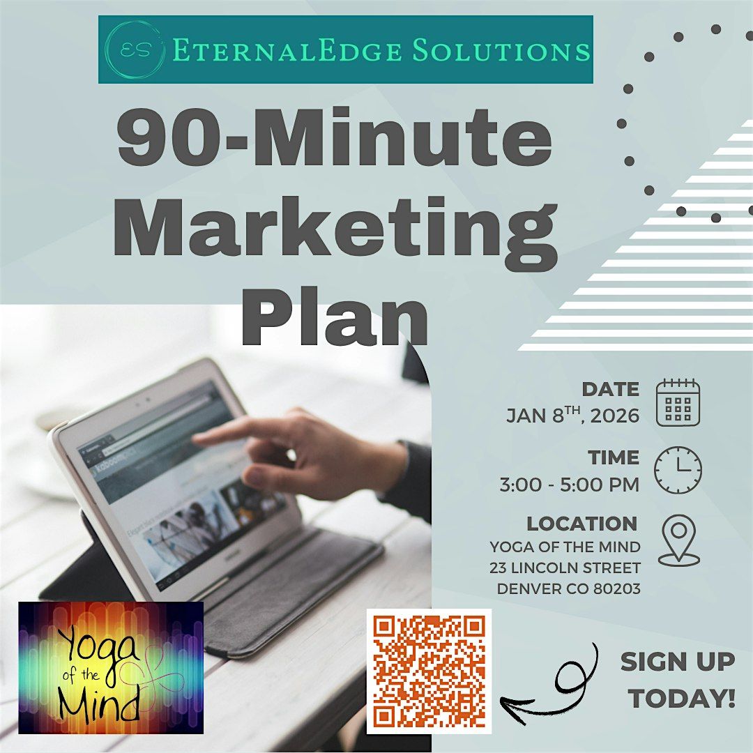 90 Min Marketing Plan - 2026 Planning Work Shop
