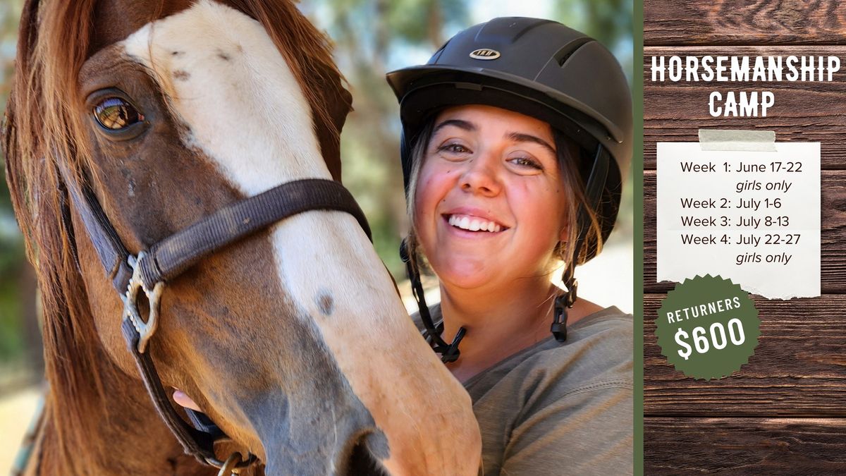 Horsemanship Camp - Week 4 (girls only)