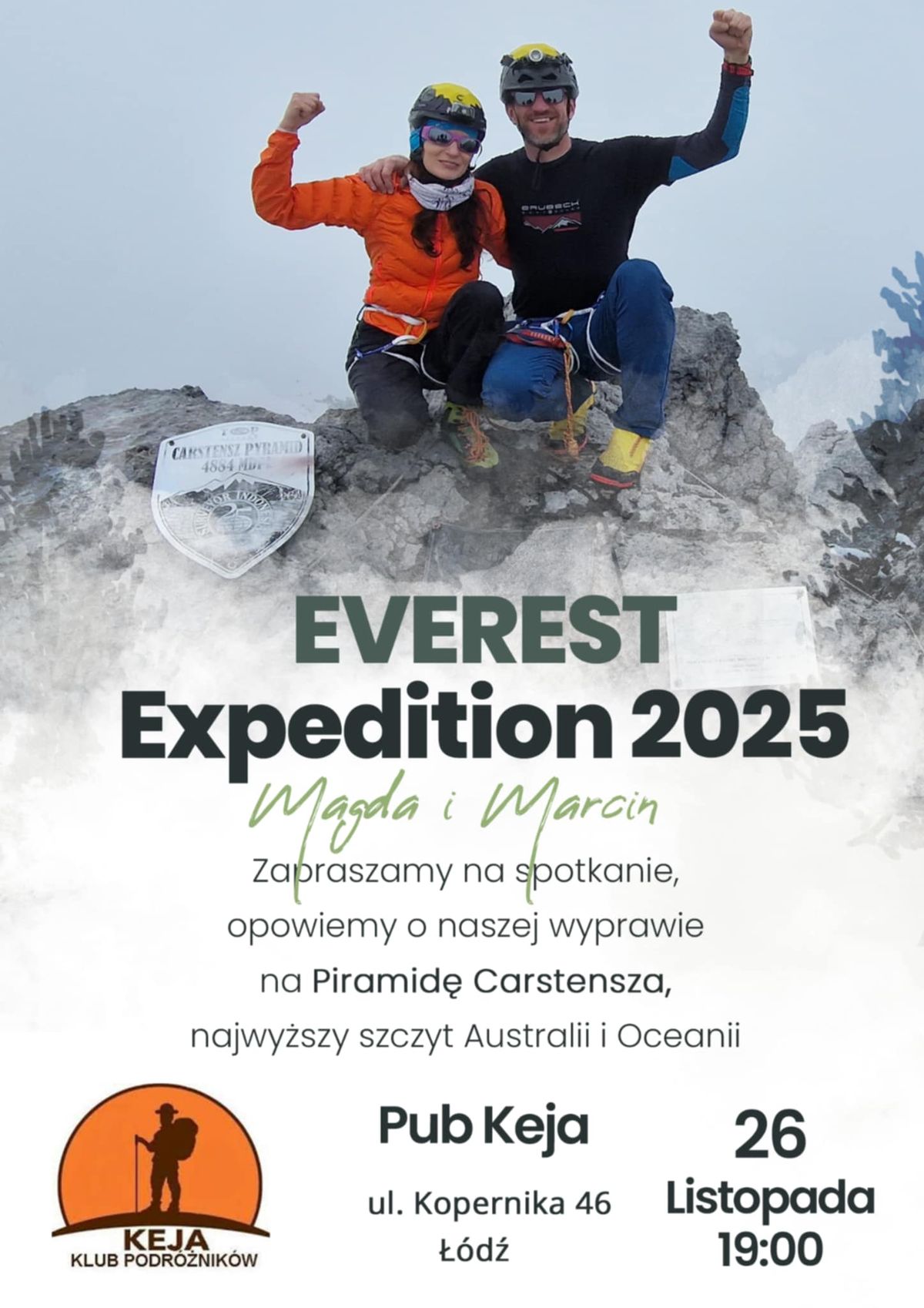 Everest Expedition 2025 i Piramida Carstensza