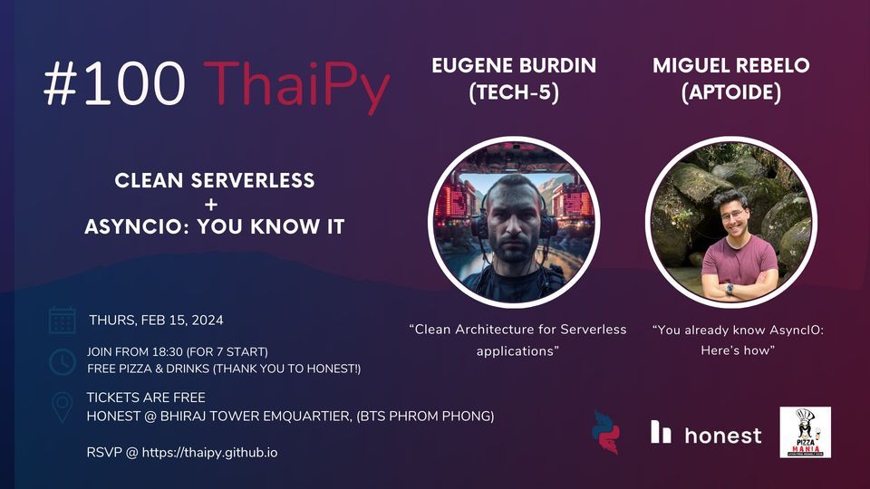 ThaiPy #100: Clean Serverless + AsyncIO you already know!