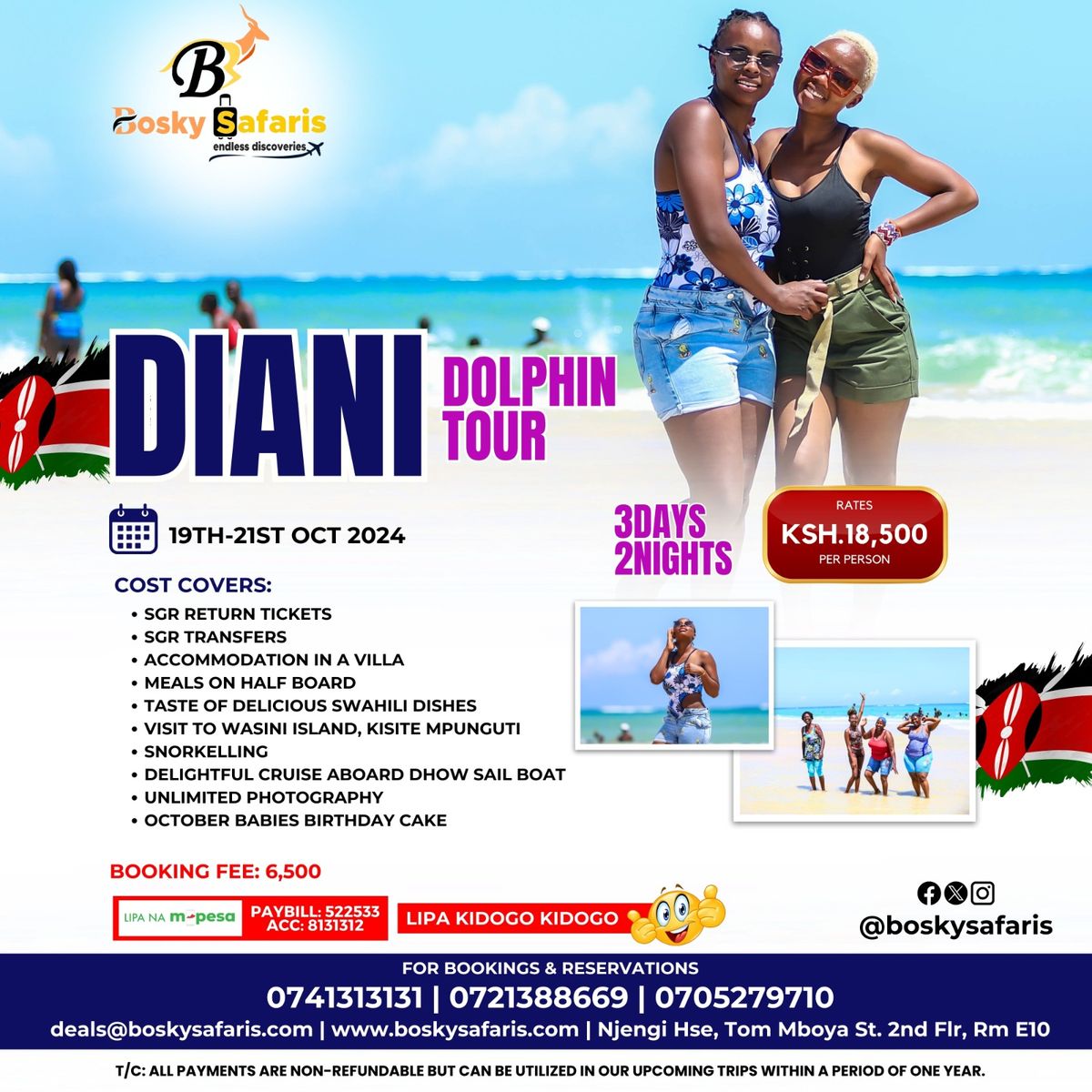 DIANI DOLPHIN TOUR