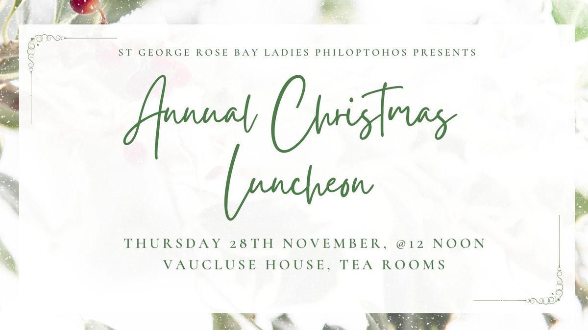 Annual Christmas Luncheon