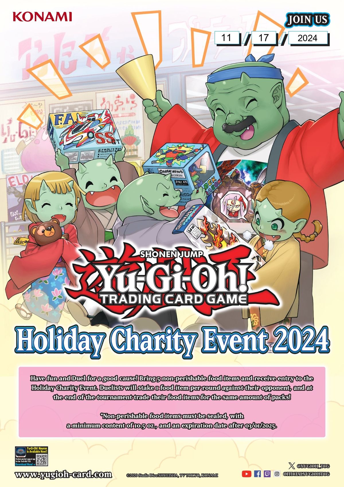 Yugioh Holiday Charity Event