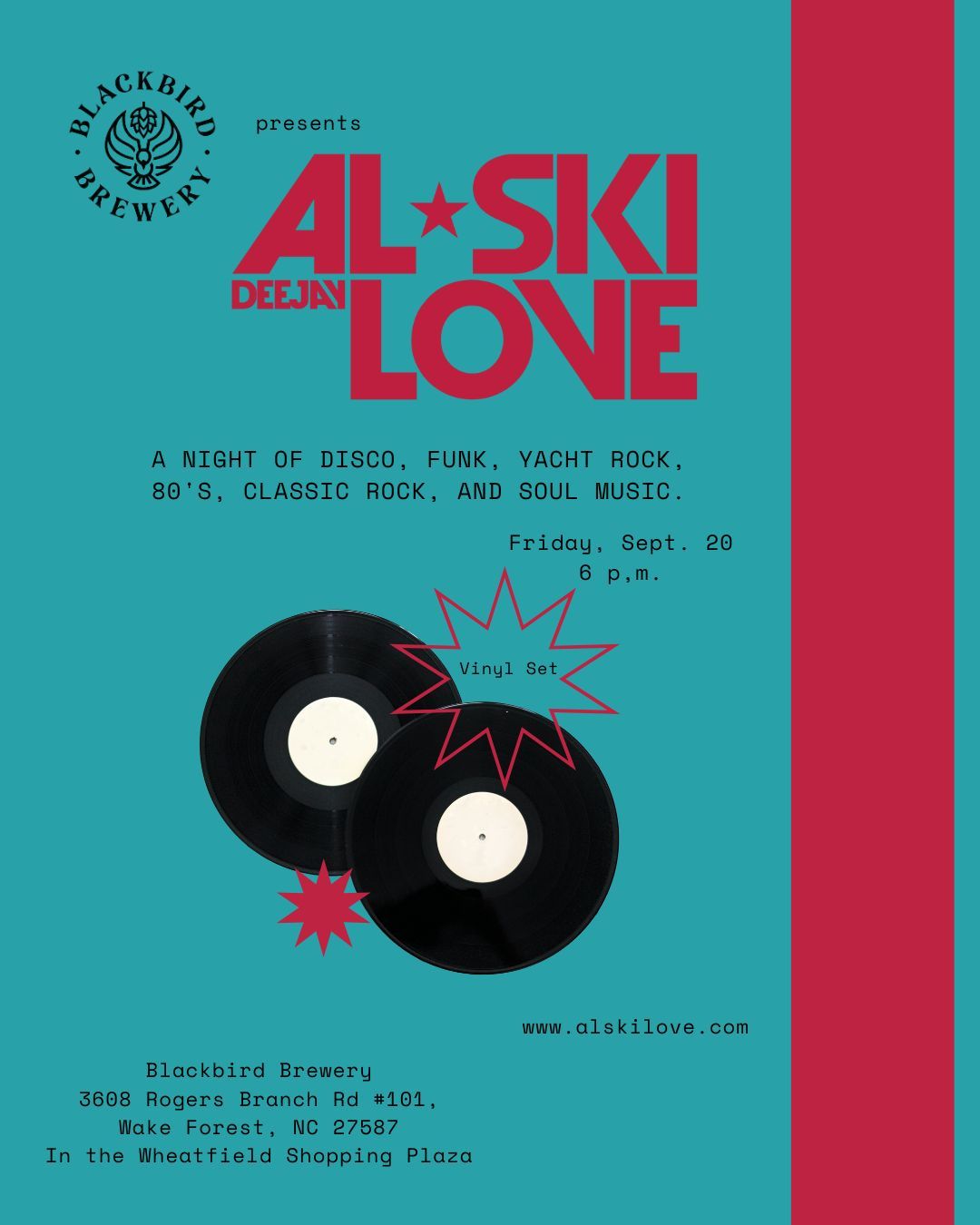 Vinyl Night with DJ Al-Ski Love