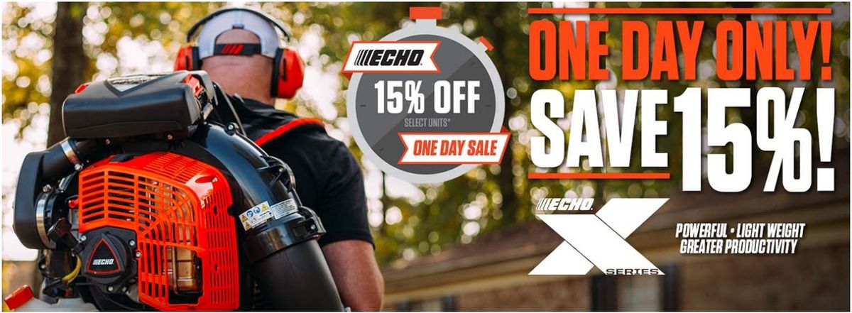 ECHO ONE DAY SALE! And OUR 1 YEAR ANNIVERSARY SALE September 28th 8am-8pm