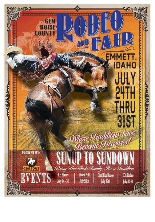 Gem/Boise County Fair & Rodeo, Gem County Fairgrounds, Emmett, 28 July