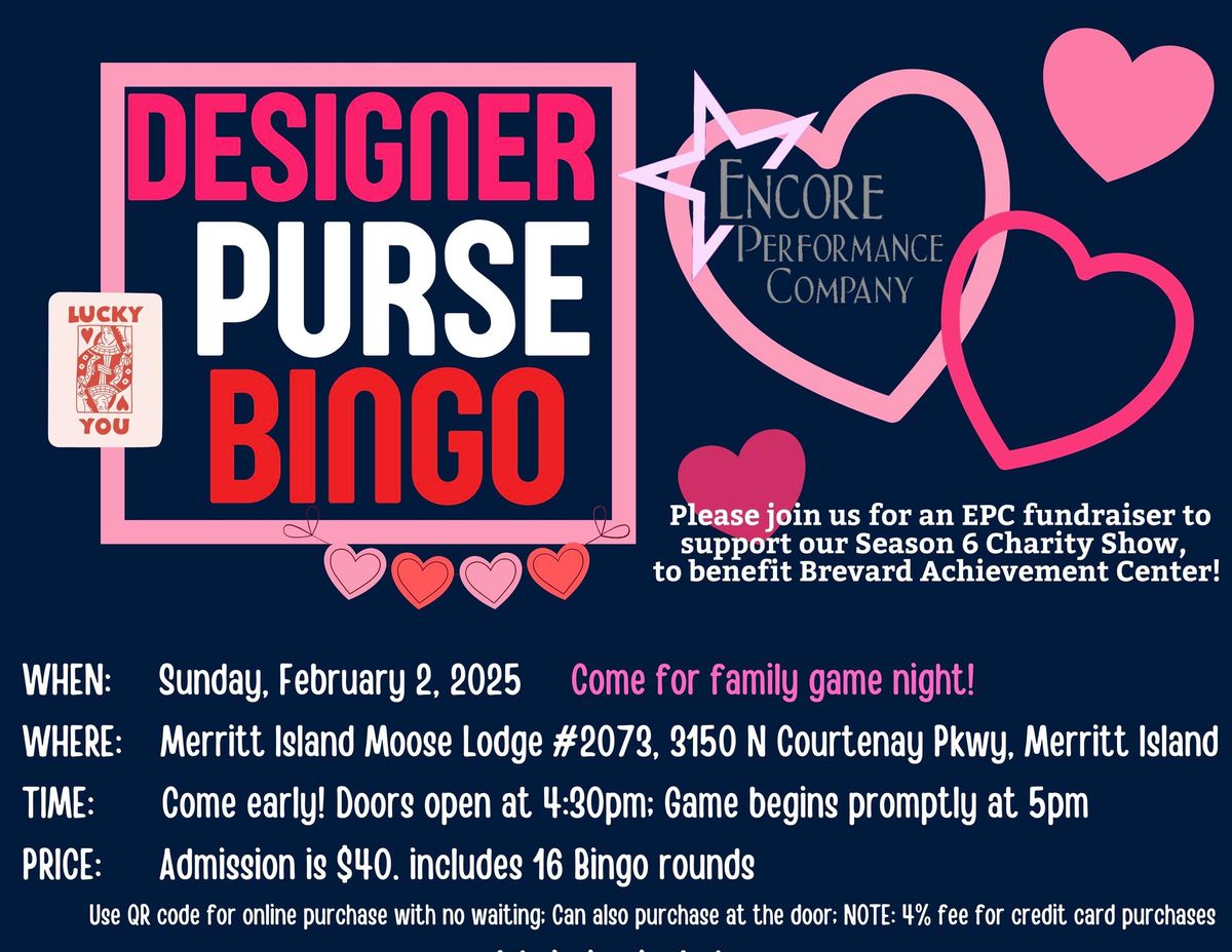 Designer Purse Bingo - EPC fundraiser