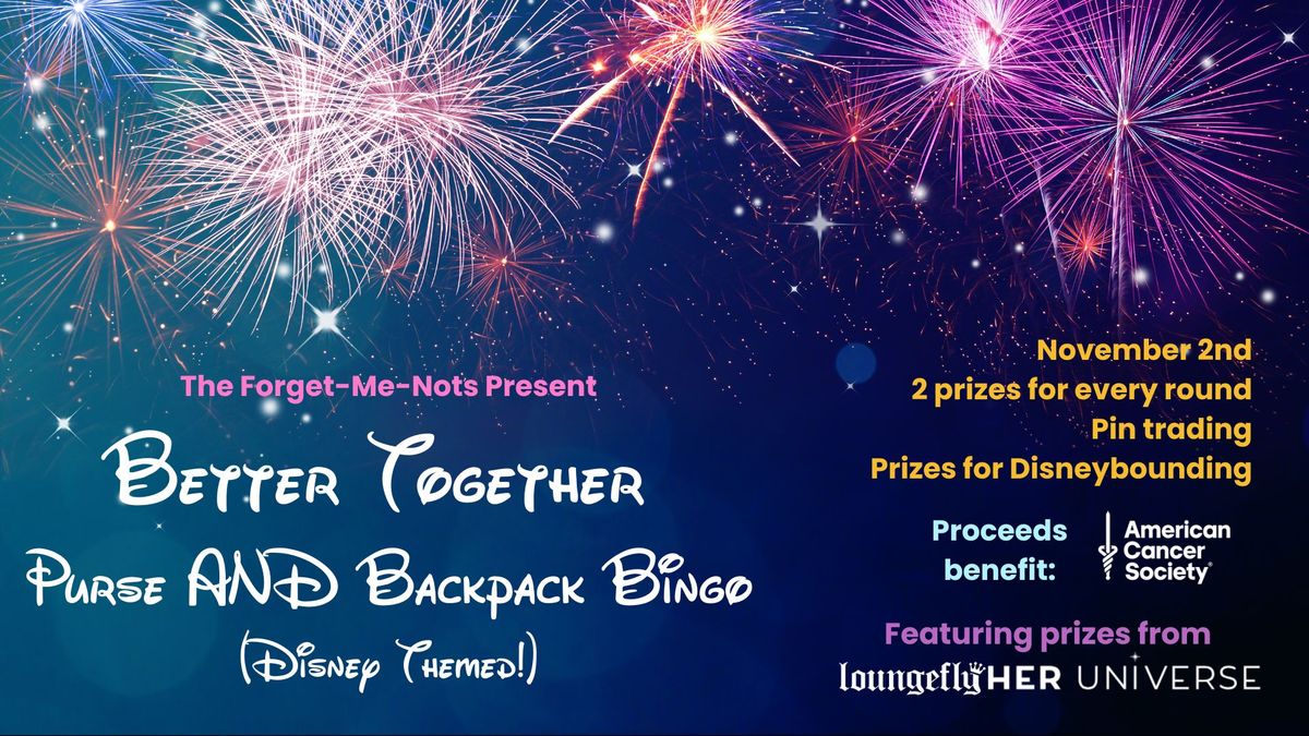 Better Together Bingo Benefitting American Cancer Society