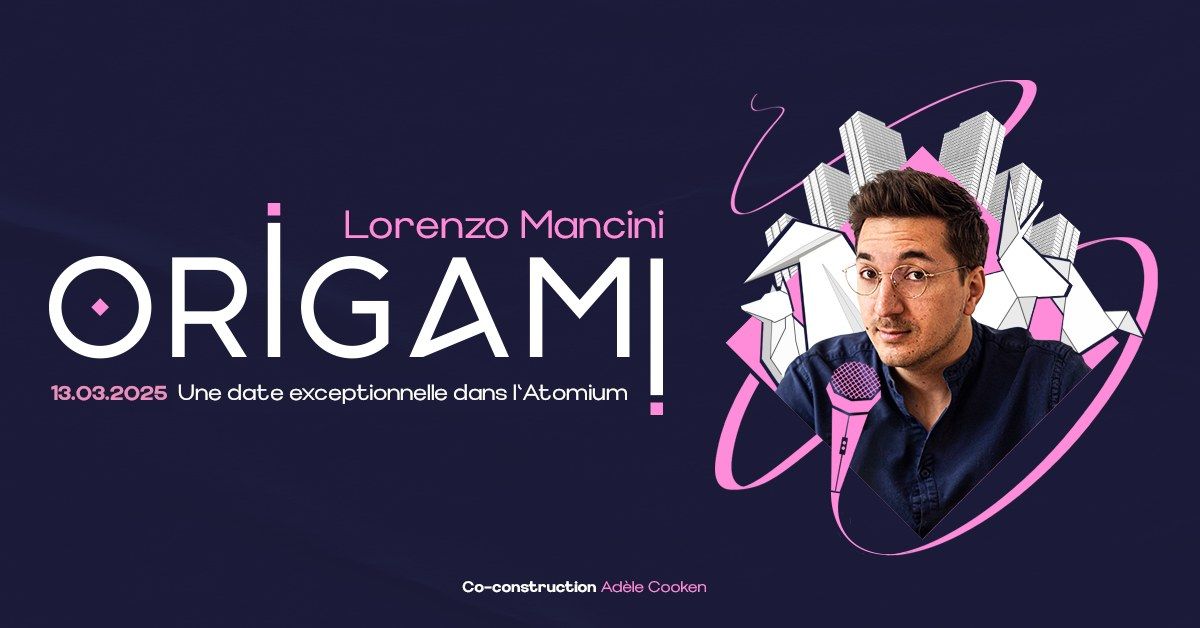 Du stand-up dans l'Atomium (Origami \/ Lorenzo Mancini)