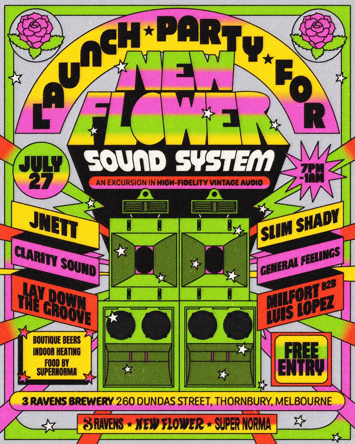 New Flower Sound System Launch Party