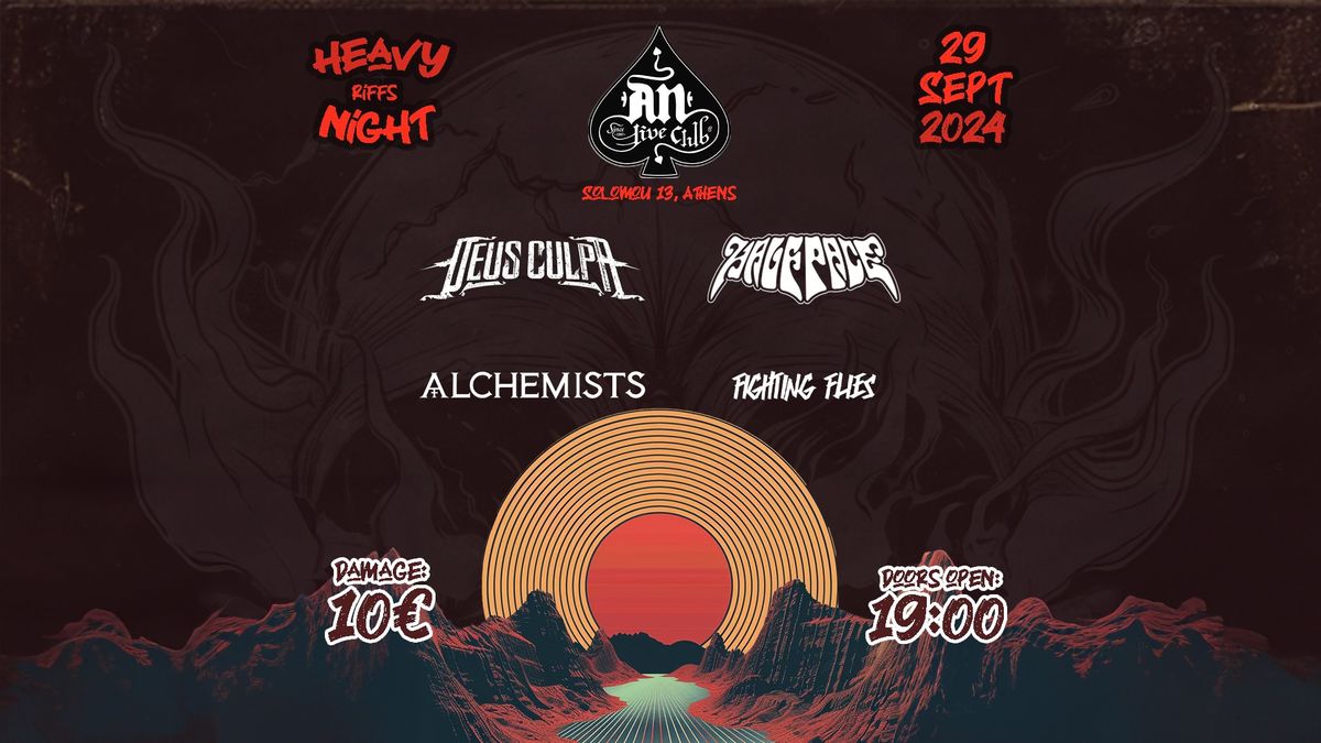 Heavy Riffs Night at AnClub w\/ Halfpace, Alchemists, Deus Culpa & Fighting Flies