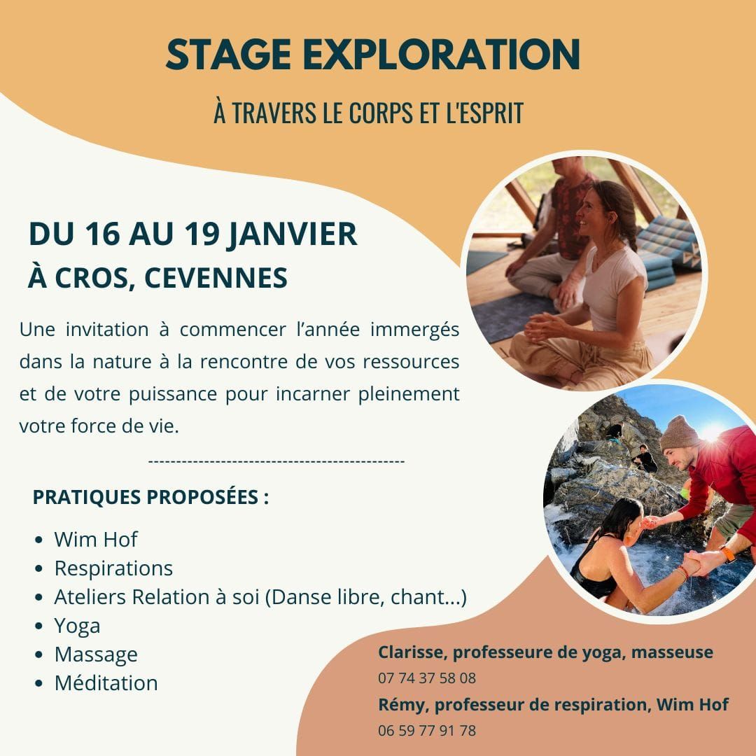 Stage Exploration - Wim Hof, Yoga et Ateliers de relation \u00e0 soi