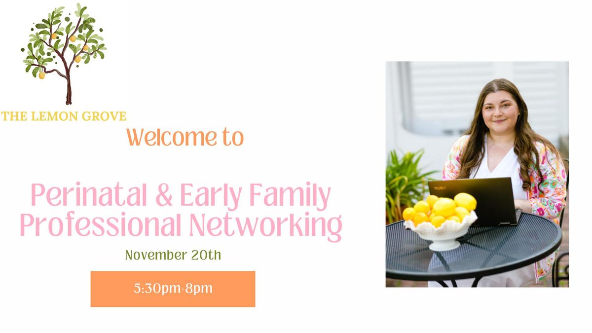 Perinatal & Early Family Professional Networking Event