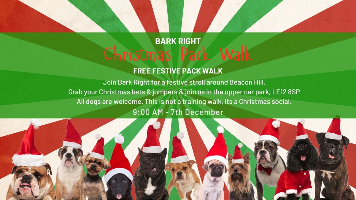 Bark Right FREE Christmas pack walk 