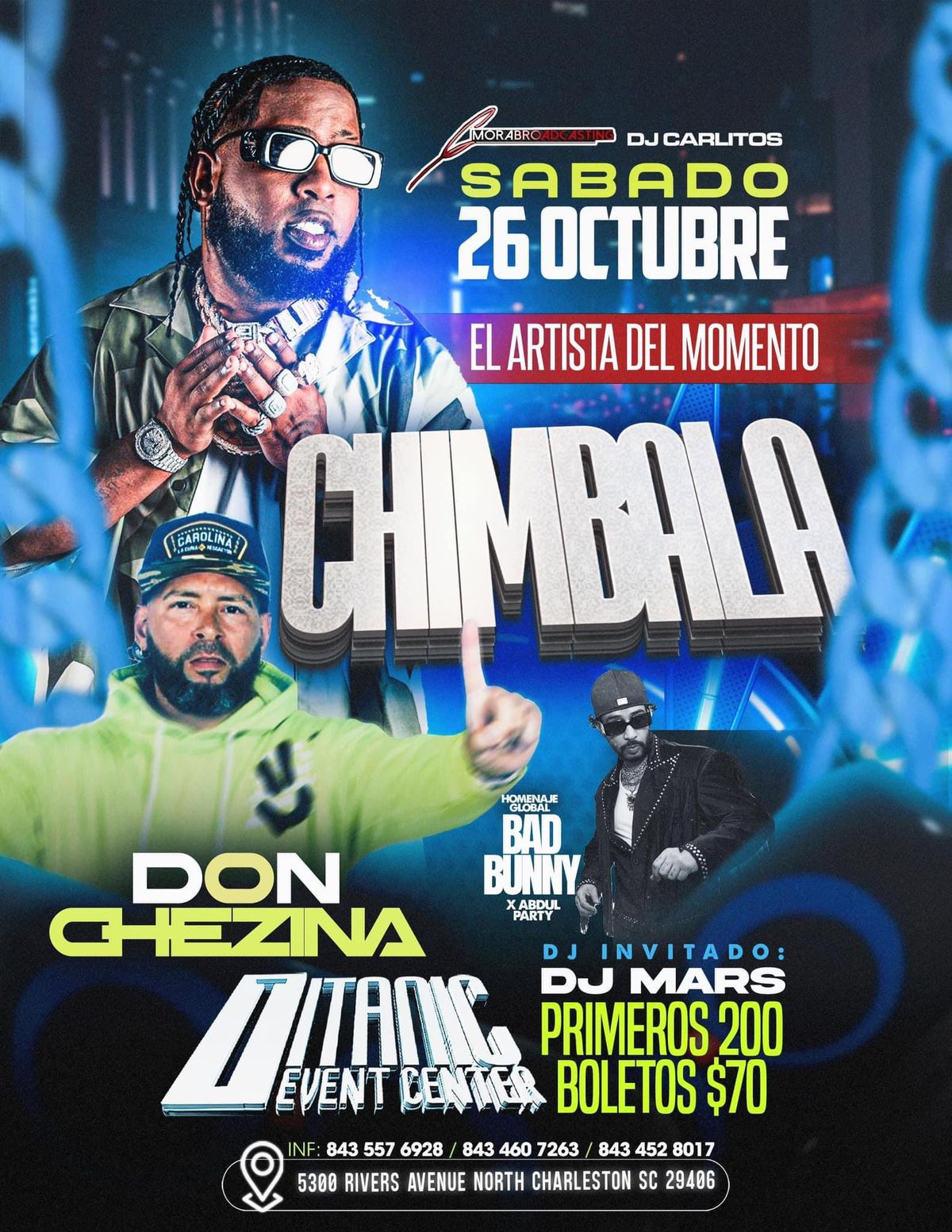 CHIMBALA & DON CHEZINA EN TITANIC EVENT CENTER 