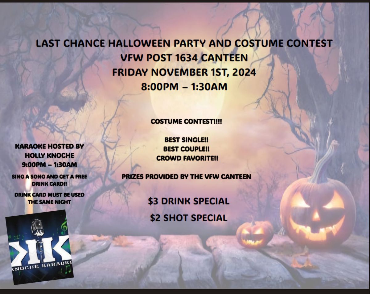 Last Chance Halloween Party