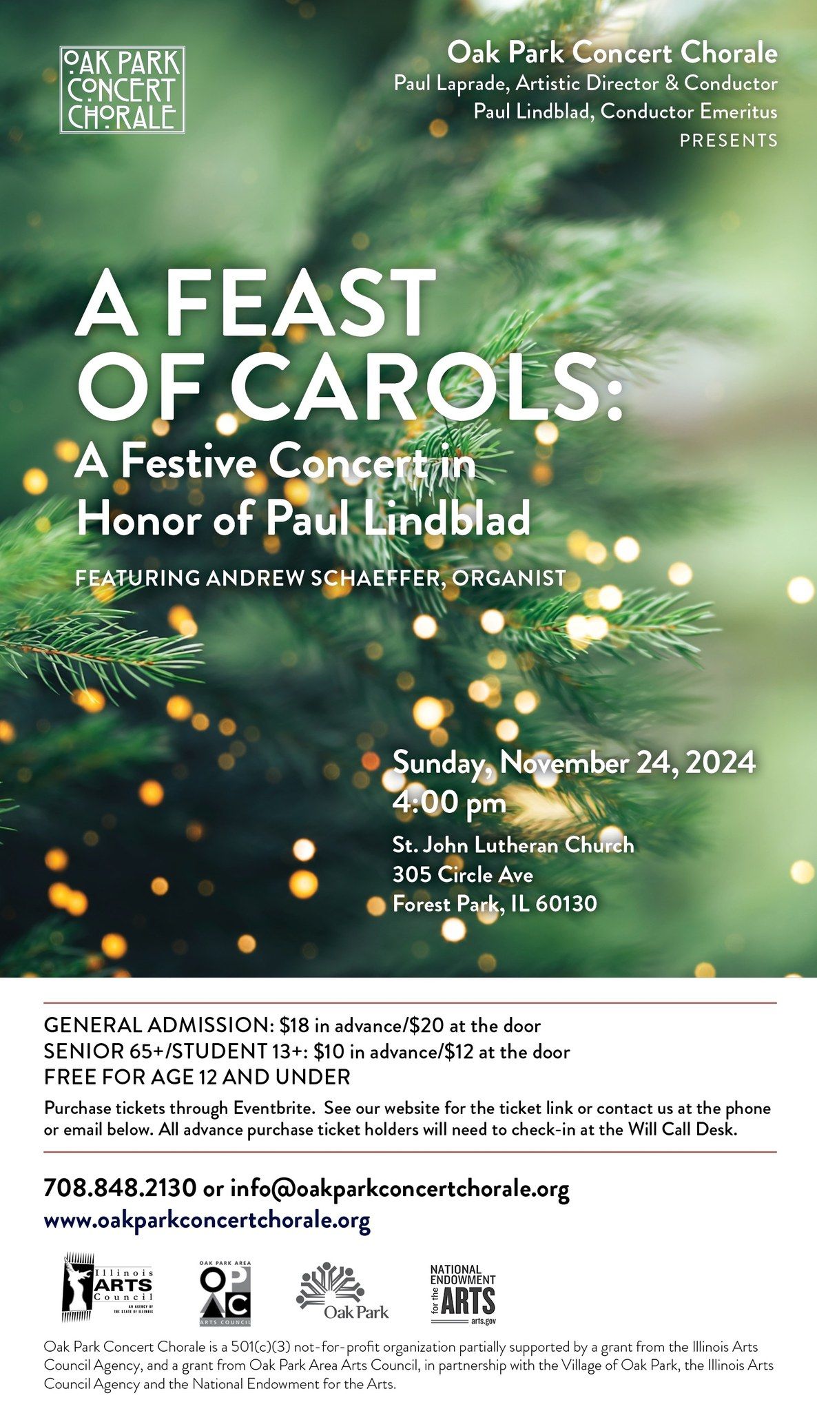 A FEAST OF CAROLS: A Festive Concert in Honor of Paul Lindblad