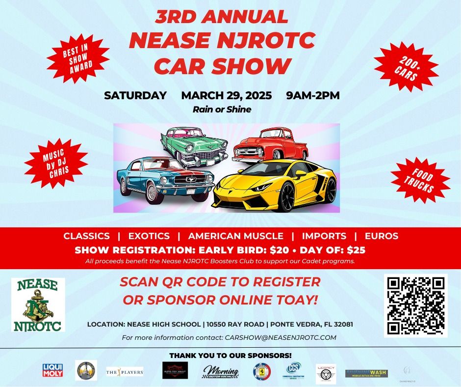 3rd Annual Nease NJROTC Classic & Exotic Car Show