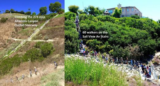 2021 Palos Verdes Crest Loop - 9.8 mi 38 stairs 1,100+ up-steps