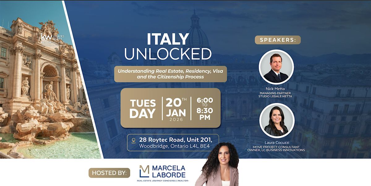 Italy Unlocked | Understanding Real Estate, Residency, Visa and Citizenship