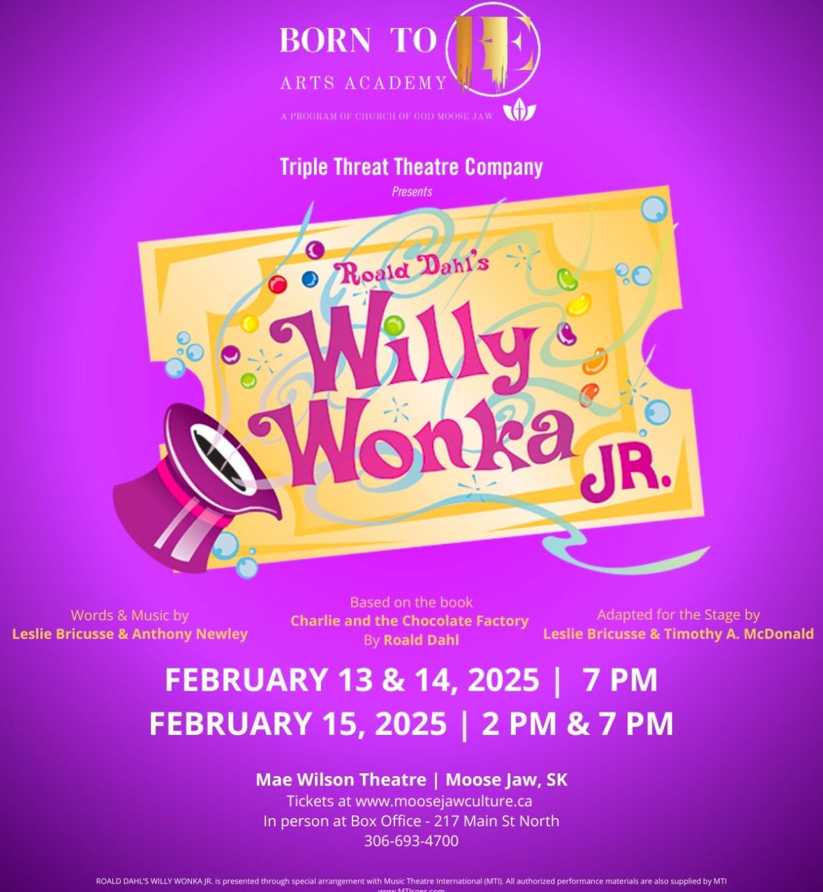 WILLY WONKA JR MUSICAL 