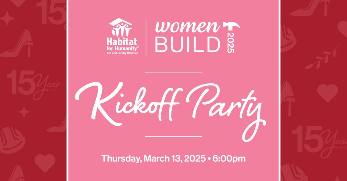 2025 Women Build Kickoff Party