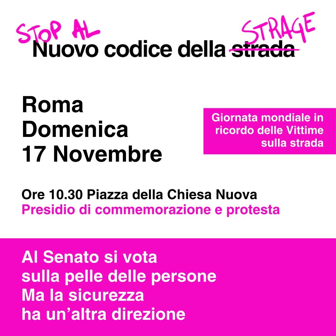 Stop al Codice della Strage - Presidio Roma